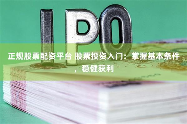 正规股票配资平台 股票投资入门：掌握基本条件，稳健获利